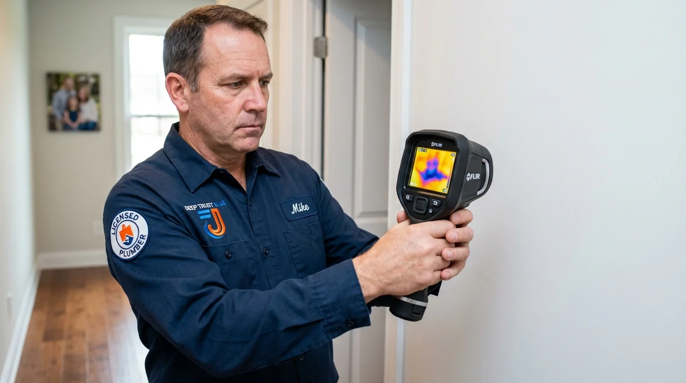 Thermal imaging leak detection by Johns Plumbing LLC in Sylvester